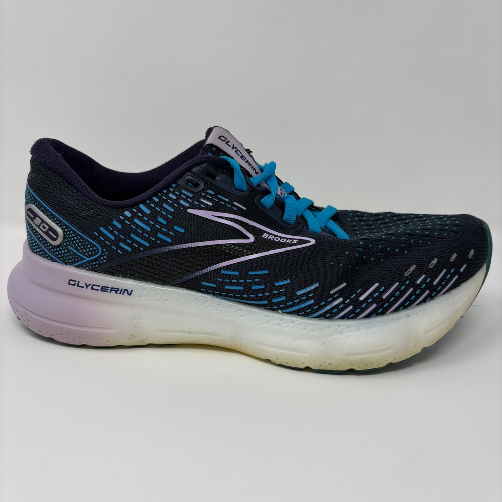 Brooks Glycerin 20 Women's Size 7 Narrow Navy Running Shoes (1203692A499)